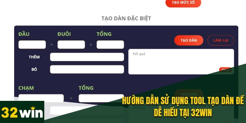 Sử Dụng Tool Tạo Dàn Đề Để Cải Thiện Tỷ Lệ Thắng Cá Cược 2 Bạn có thể tùy chỉnh dàn đề theo các yếu tố như tỷ lệ cược